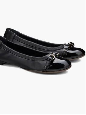 AGL black Monika Cap Toe Ballet Flat size 39.5 size 8.5